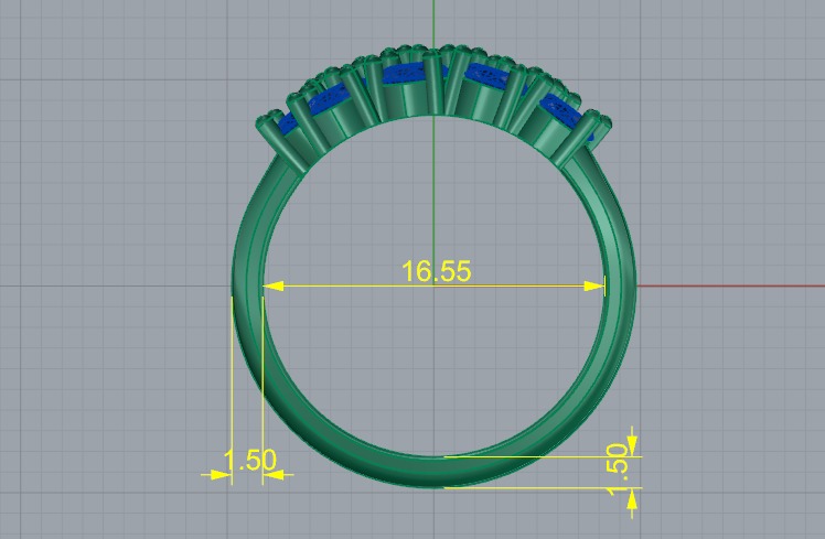Ring oval Model 6923 3D print model_5
