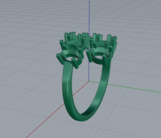 Ring oval Model 6923 3D print model_3