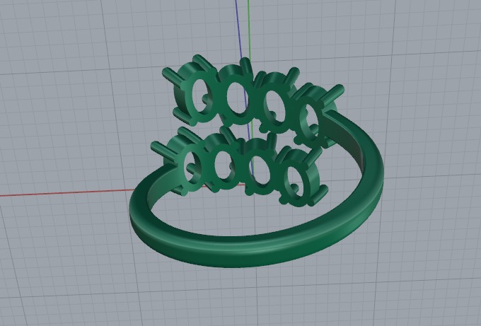 Ring oval Model 6923 3D print model_4