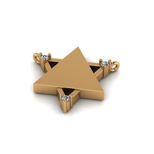 Star of David Pendant Model 6917 3D print model