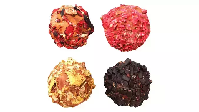 Chocolate Truffle collection 3D model