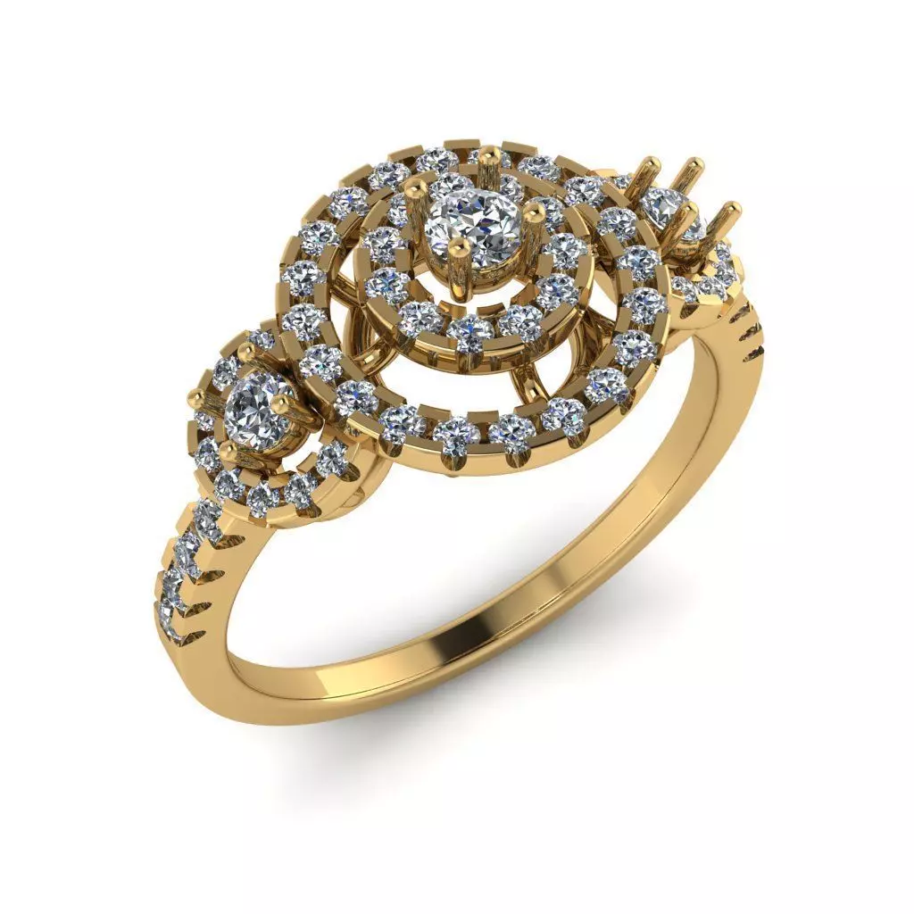 Jewelry 3D Models with render and 3dm  stl -R-48 3D print model_0