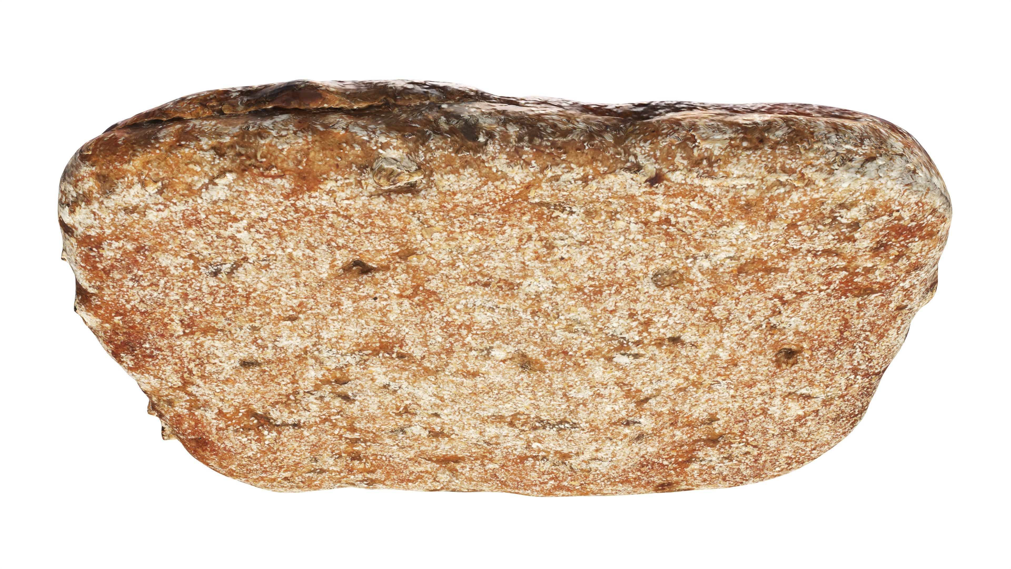 Flat rye bread for fast food 3D model_4