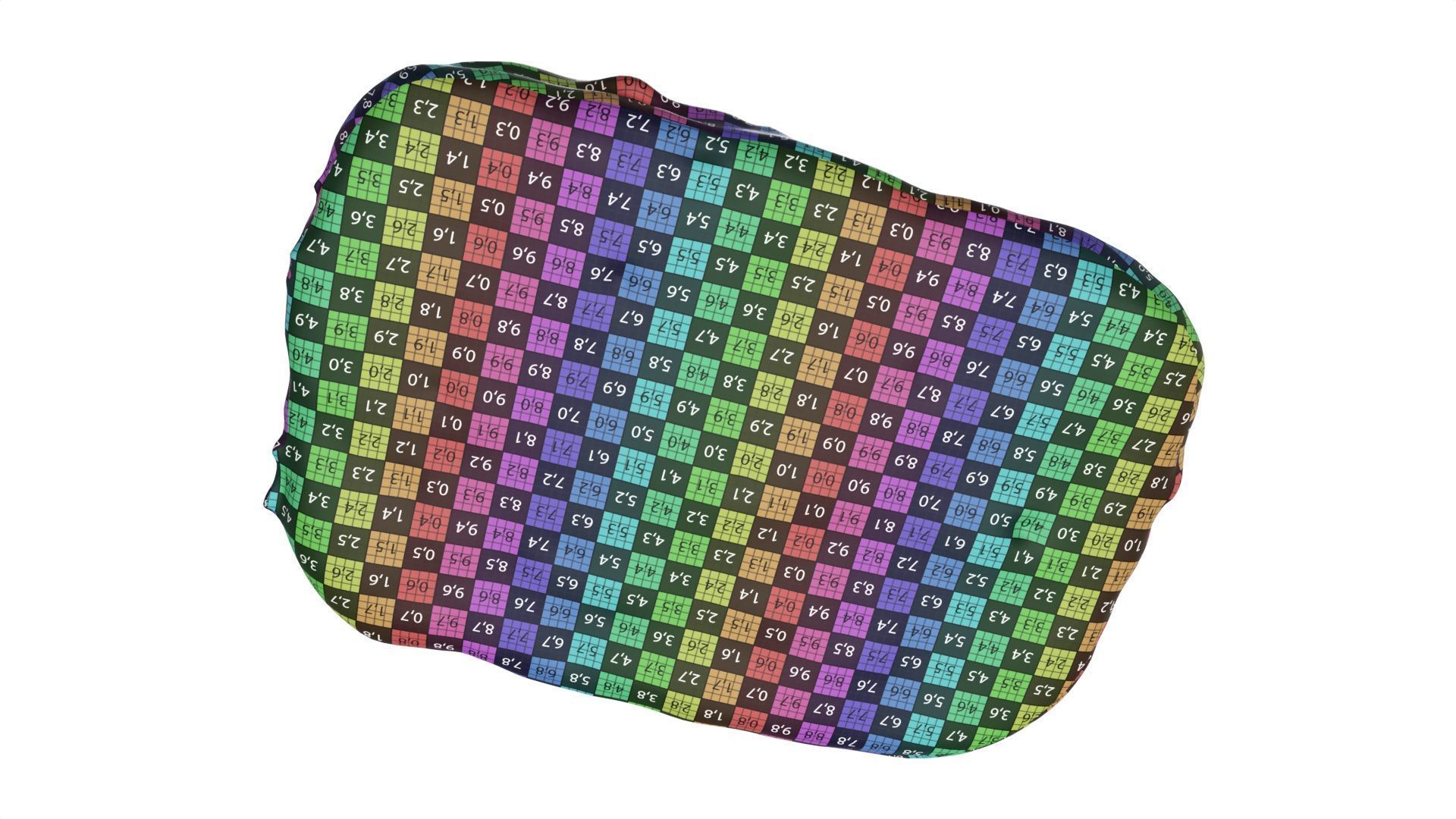 Flat rye bread for fast food 3D model_10