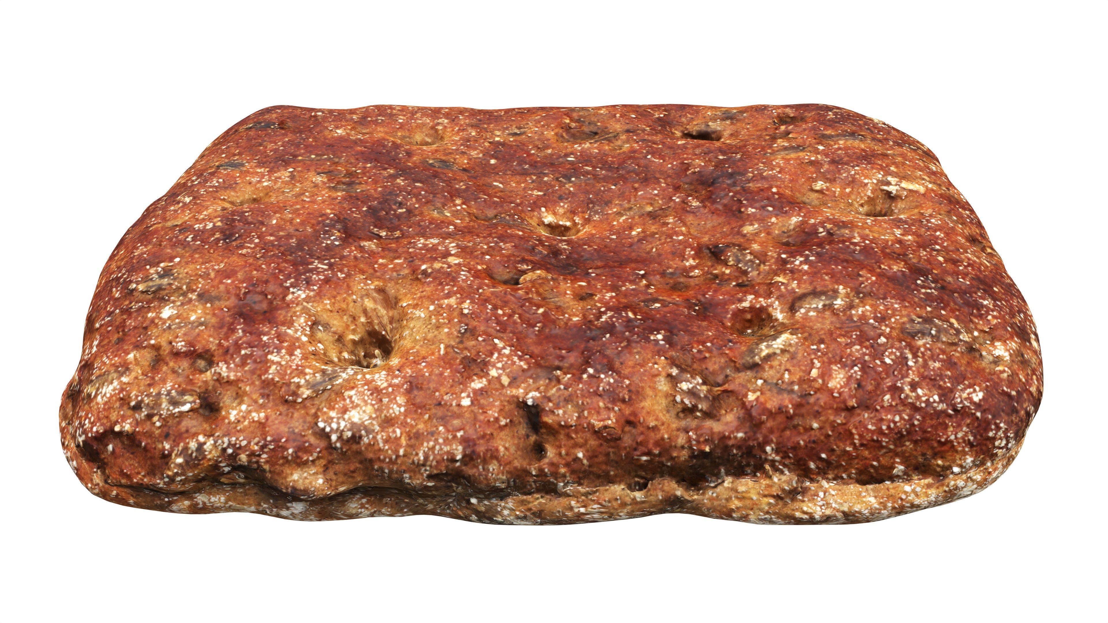 Flat rye bread for fast food 3D model_3