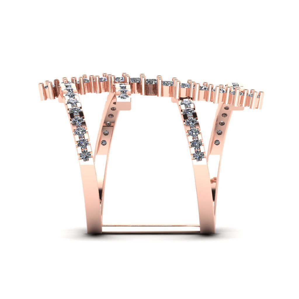 Jewelry 3D Models with render and 3dm stl -R-52 3D print model_7