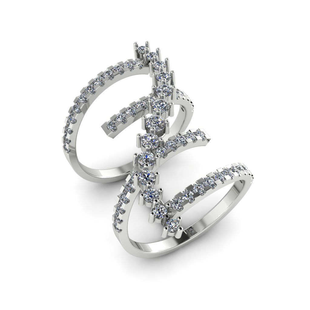 Jewelry 3D Models with render and 3dm stl -R-52 3D print model_1