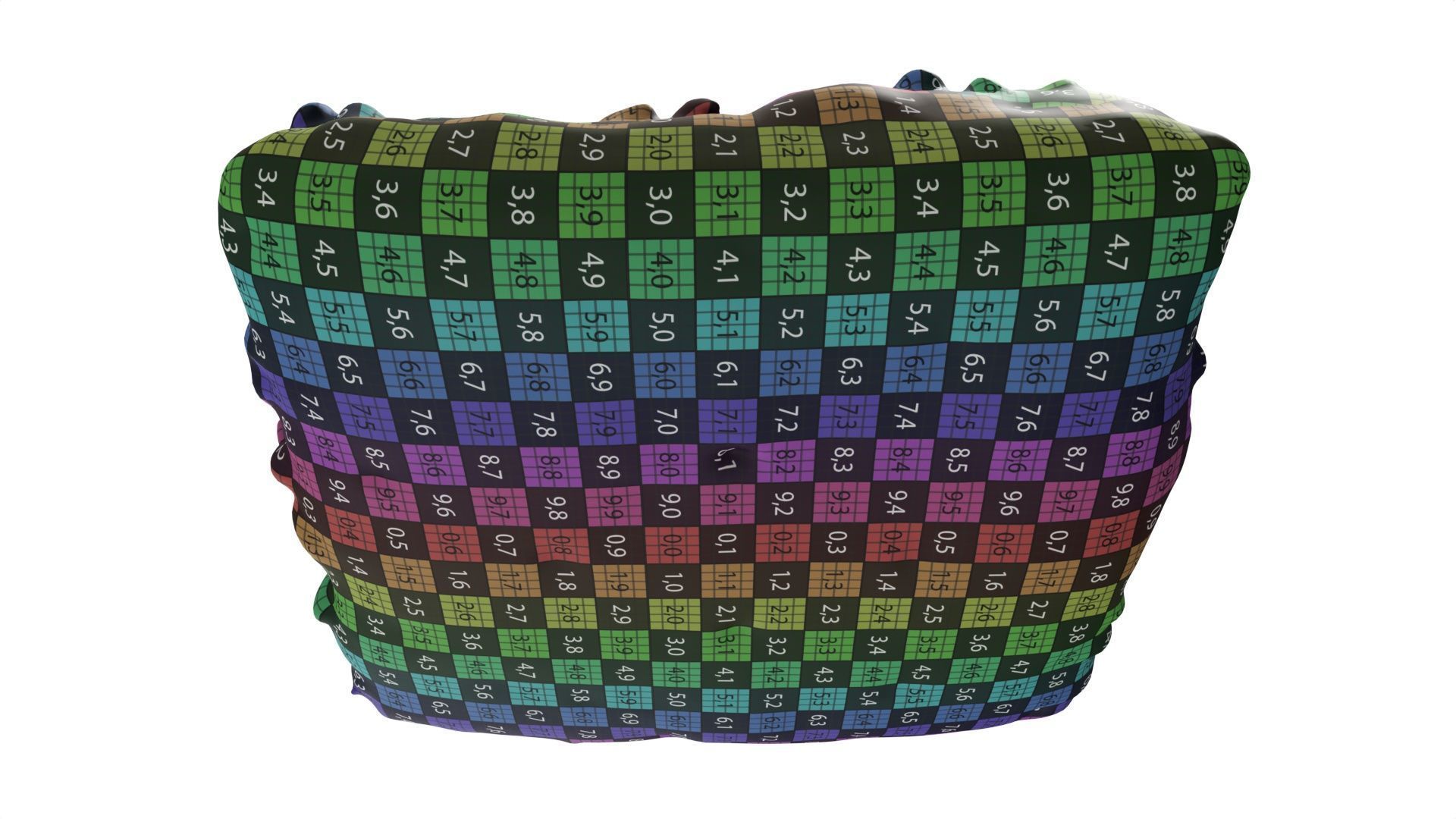 Flat wheat bread with seeds for fast food 3D model_9