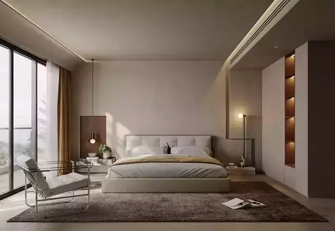 Bedroom interior scenes