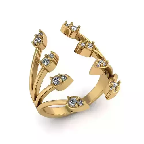 Jewelry 3D Models with render and 3dm  stl -R-54