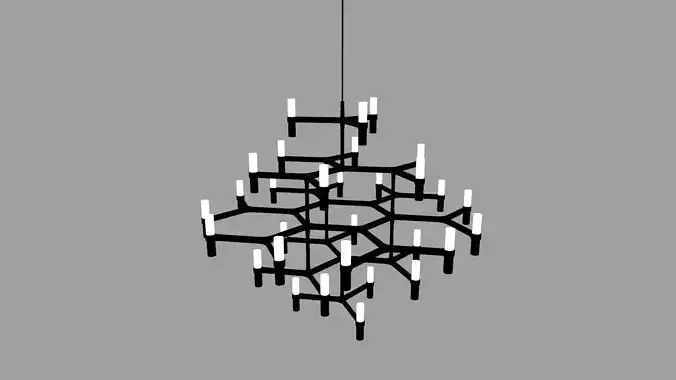 Suspension Lamp Low-poly 3D model