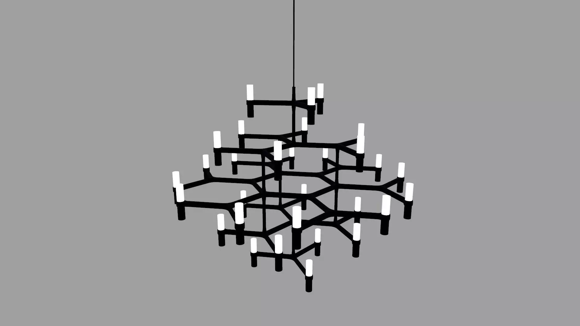 Suspension Lamp Low-poly 3D model_0