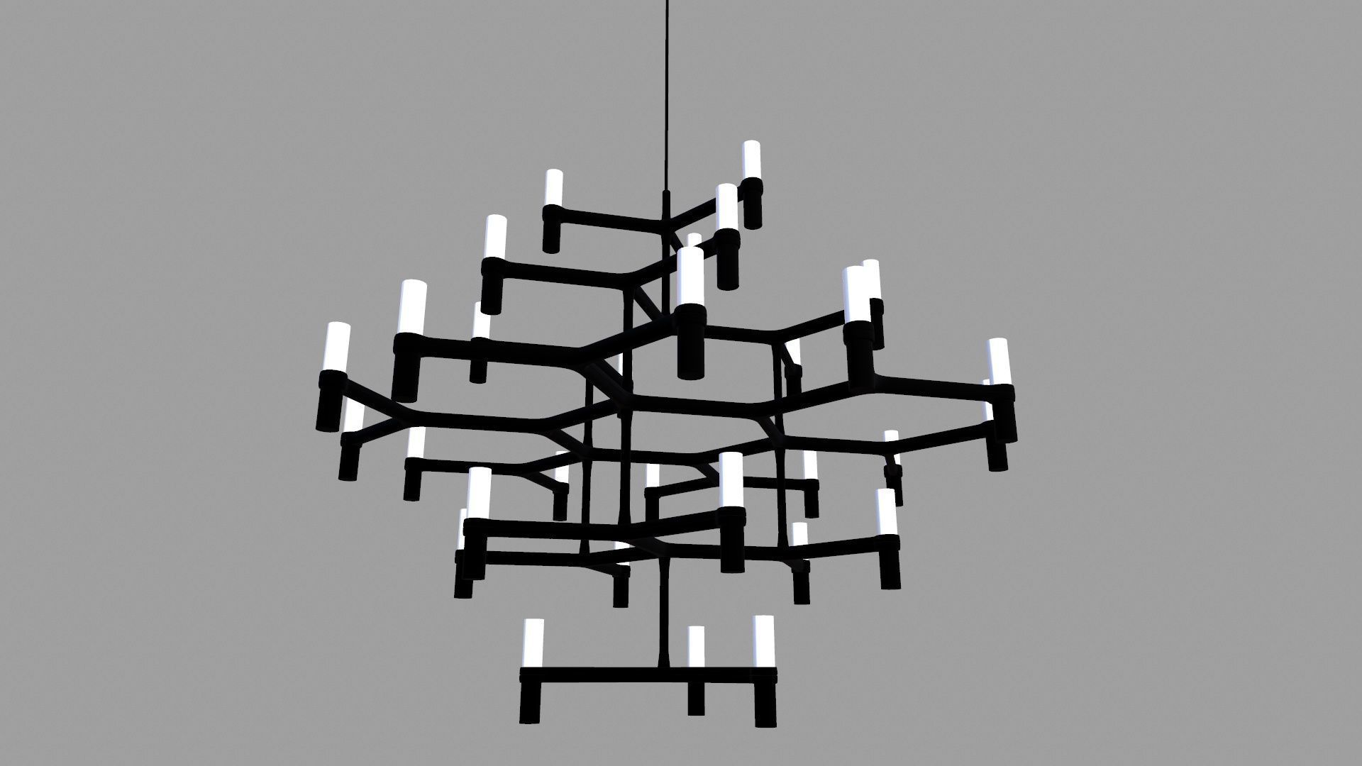 Suspension Lamp Low-poly 3D model_5