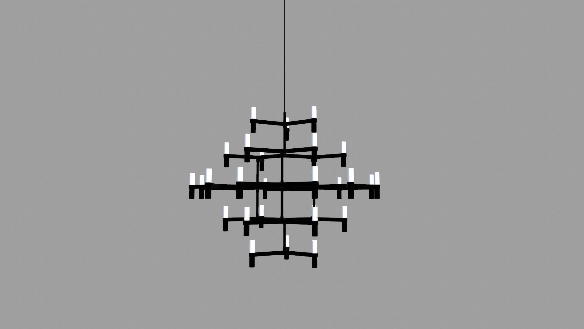 Suspension Lamp Low-poly 3D model_8
