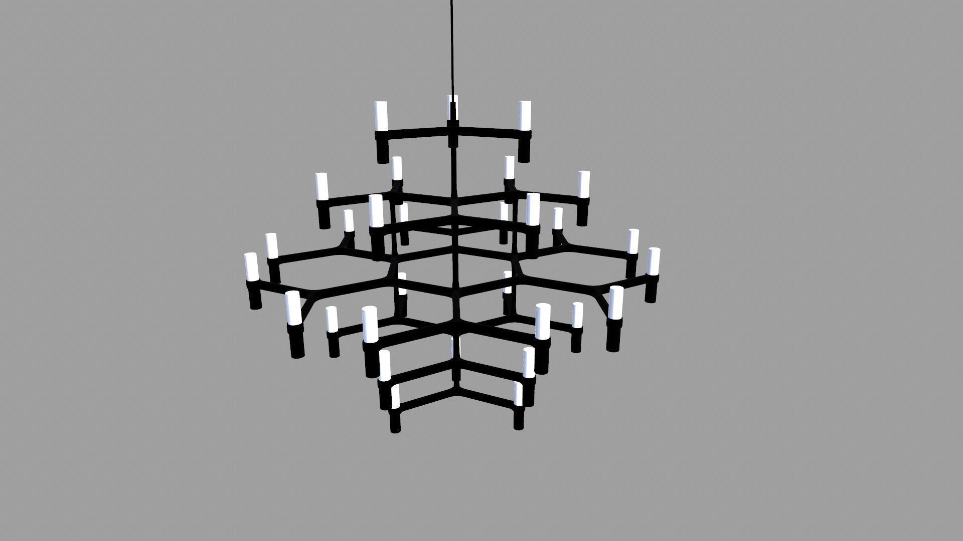 Suspension Lamp Low-poly 3D model_6