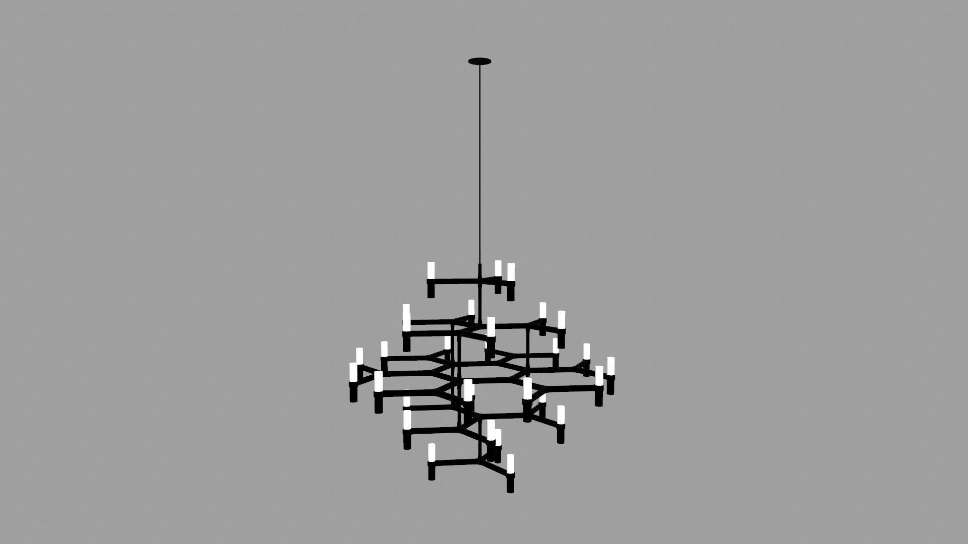 Suspension Lamp Low-poly 3D model_3