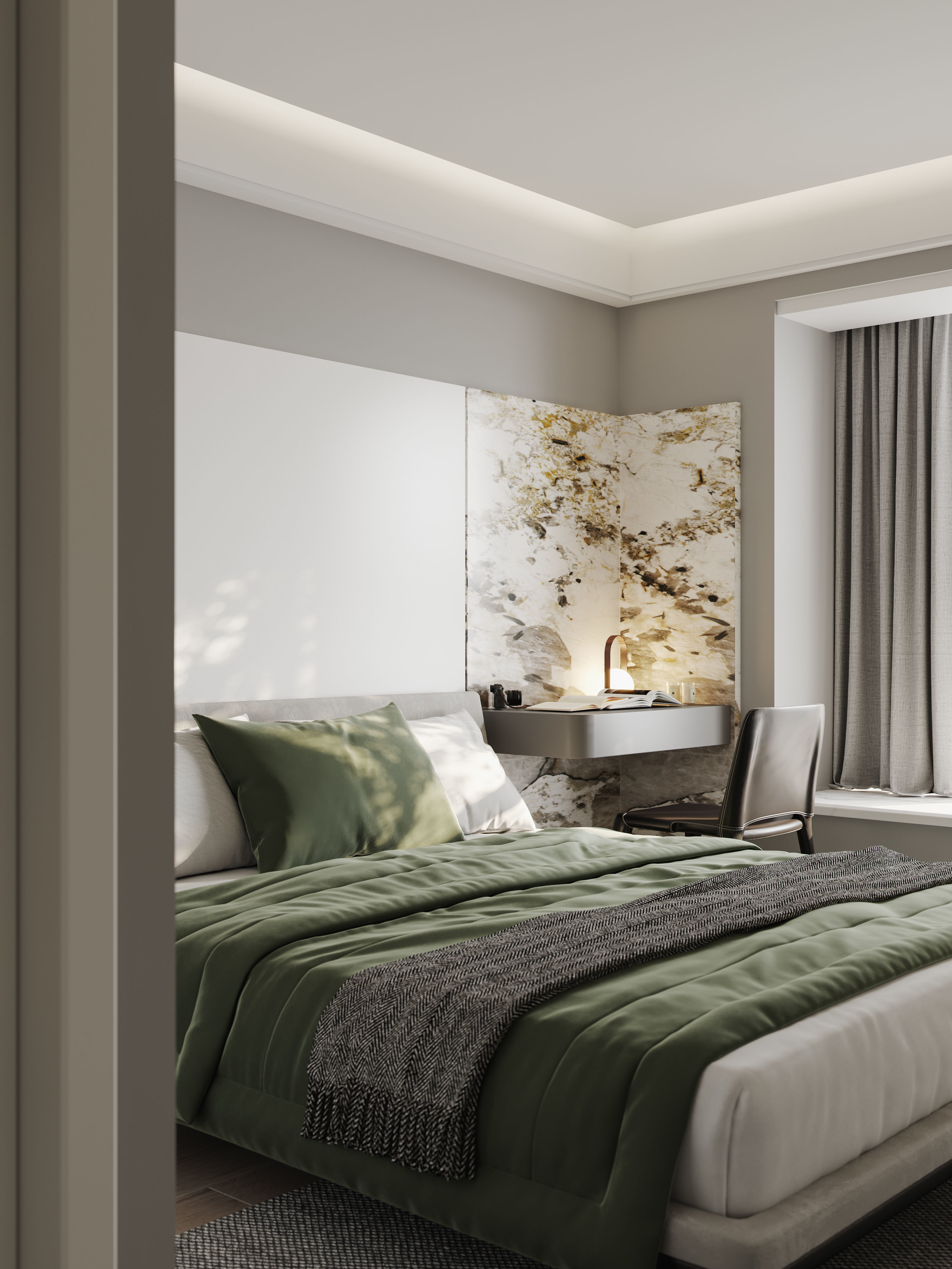 Bedroom interior scenes 3D model_2