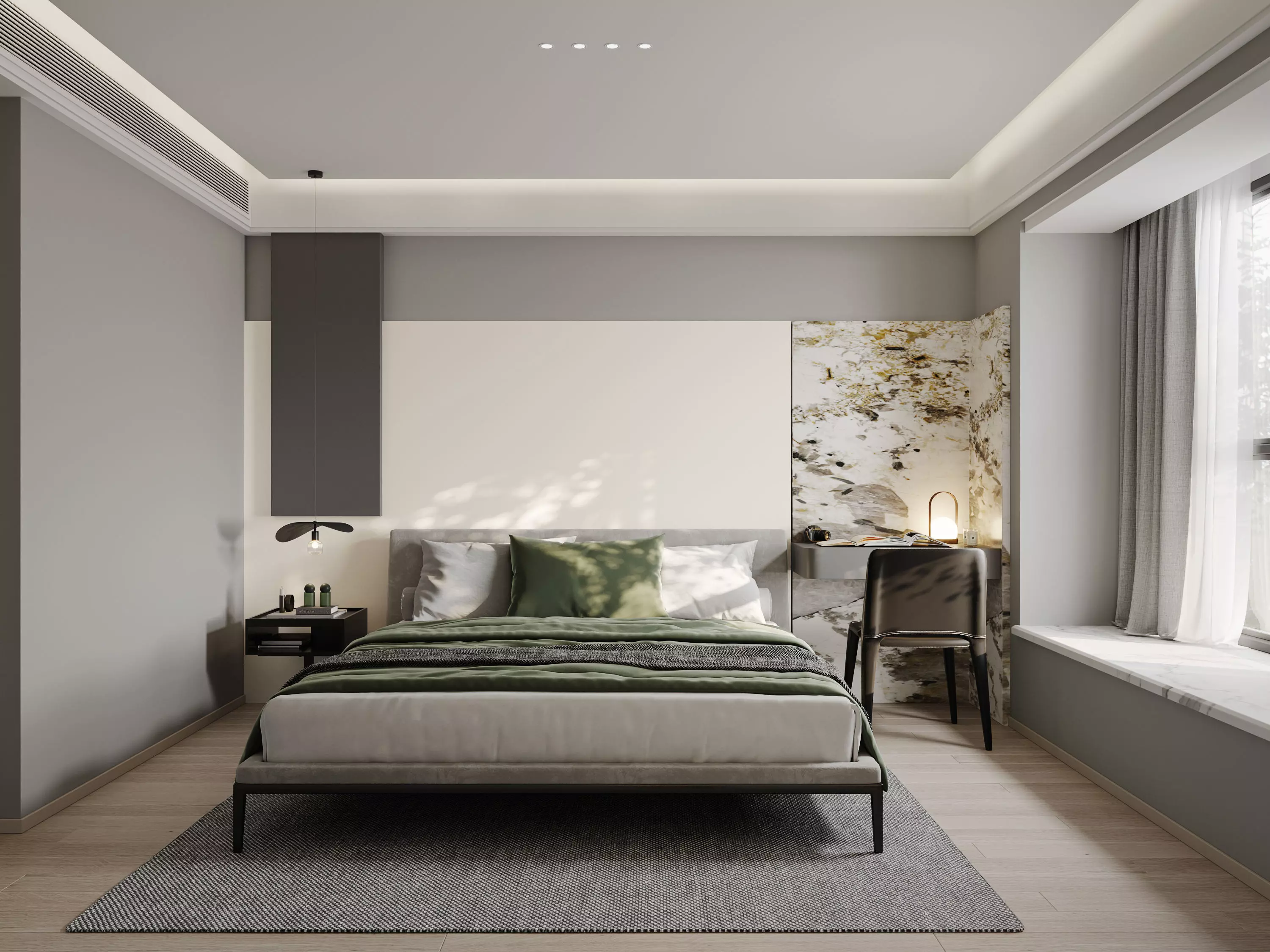 Bedroom interior scenes 3D model_0