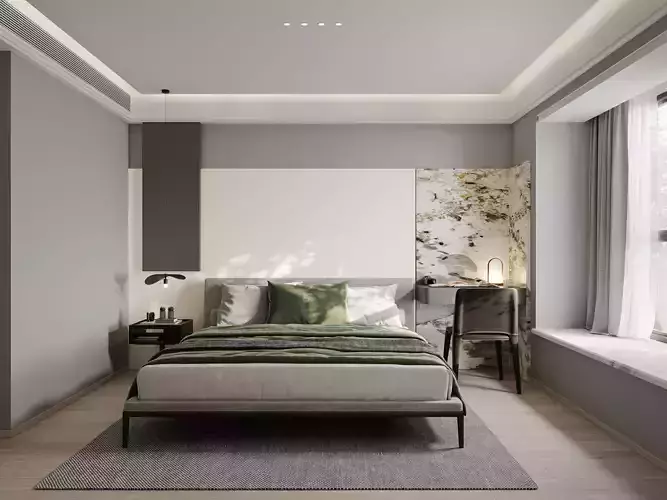 Bedroom interior scenes
