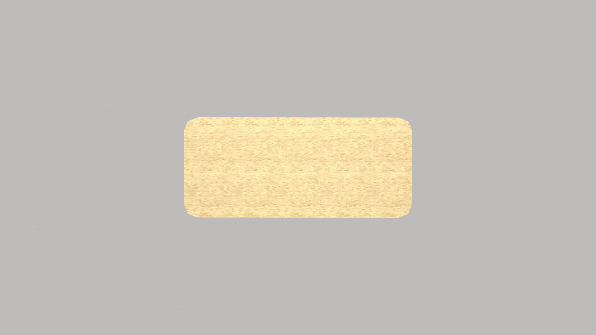 wooden table Low-poly 3D model_4