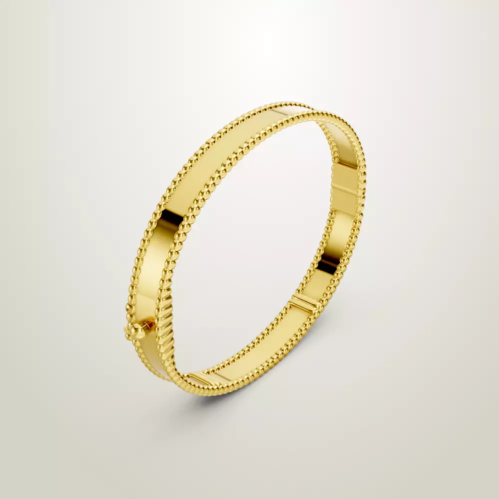 Perlee signature bracelet van cleef and arpels bangle 3D print model_2