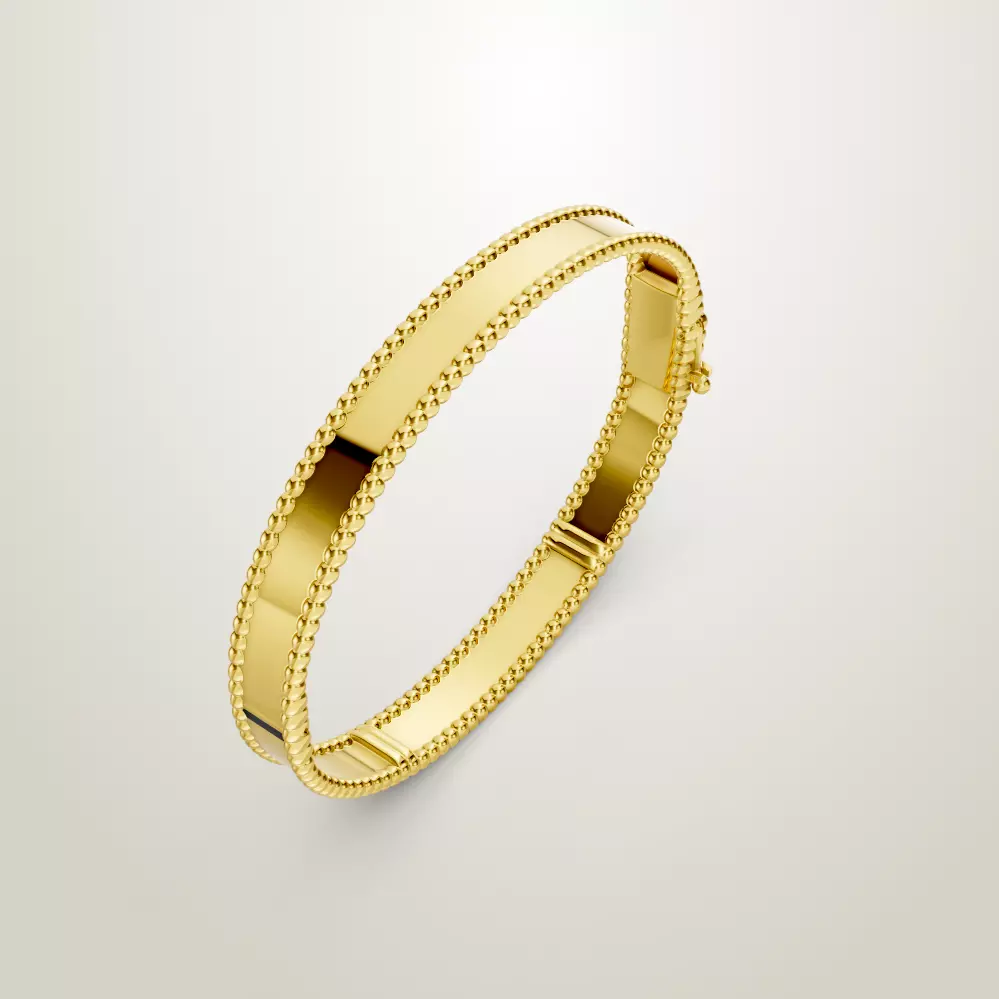 Perlee signature bracelet van cleef and arpels bangle 3D print model_1