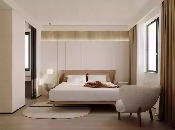 Bedroom interior scenes