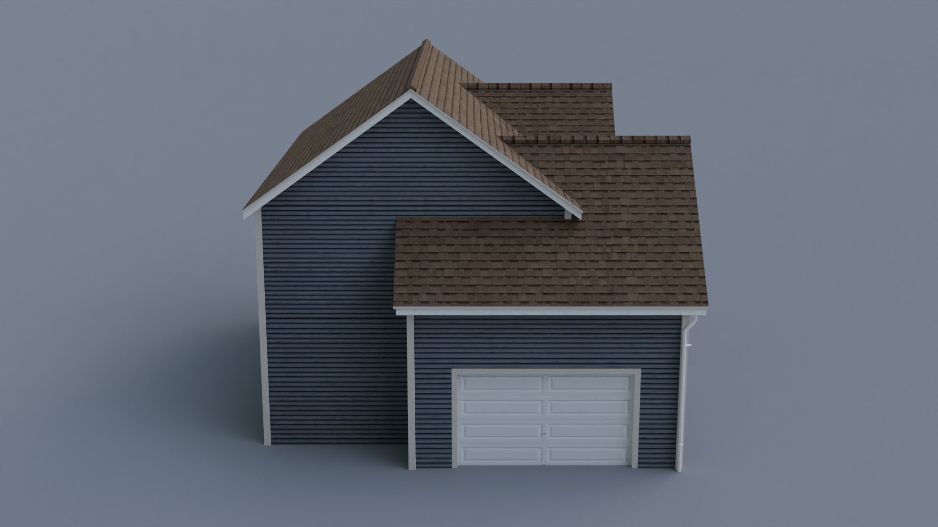 Low Poly house 16 Low-poly 3D model_6