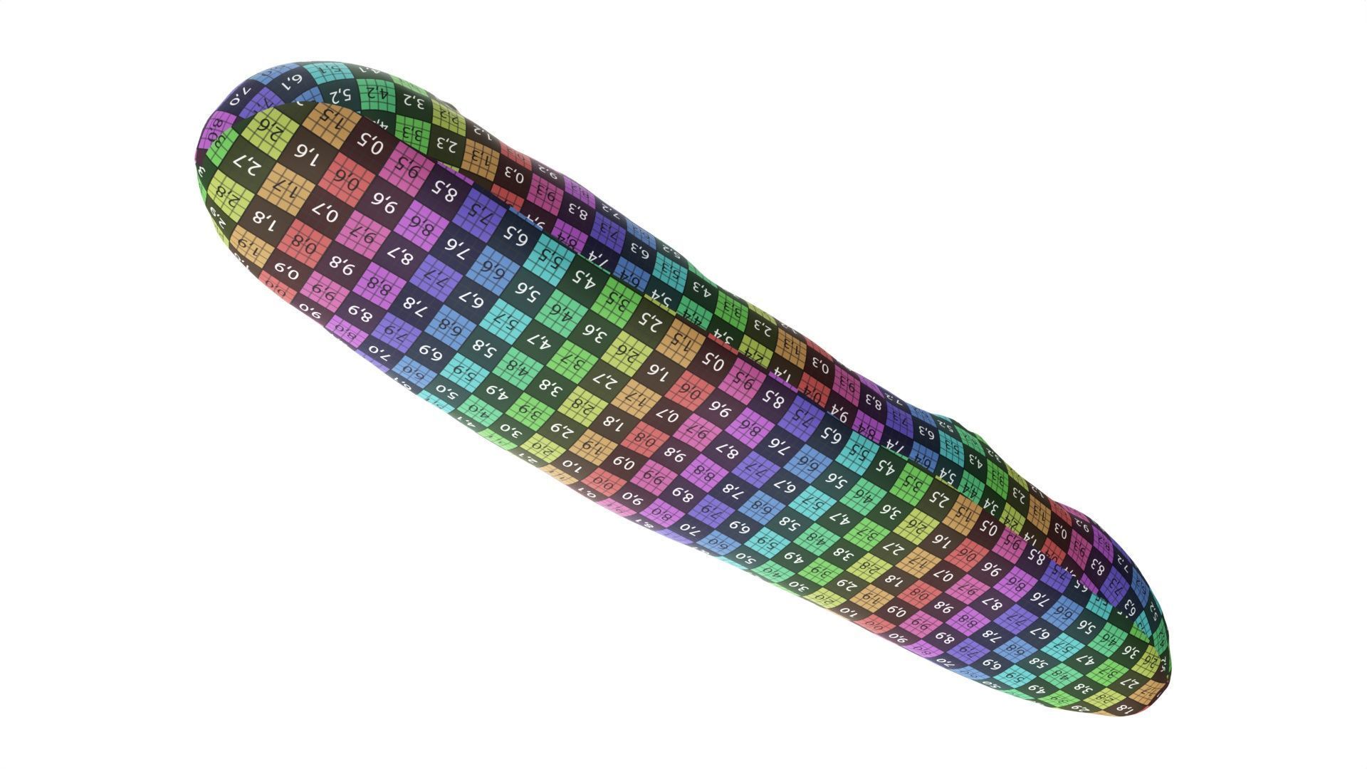 French bread with garlic butter 3D model_9