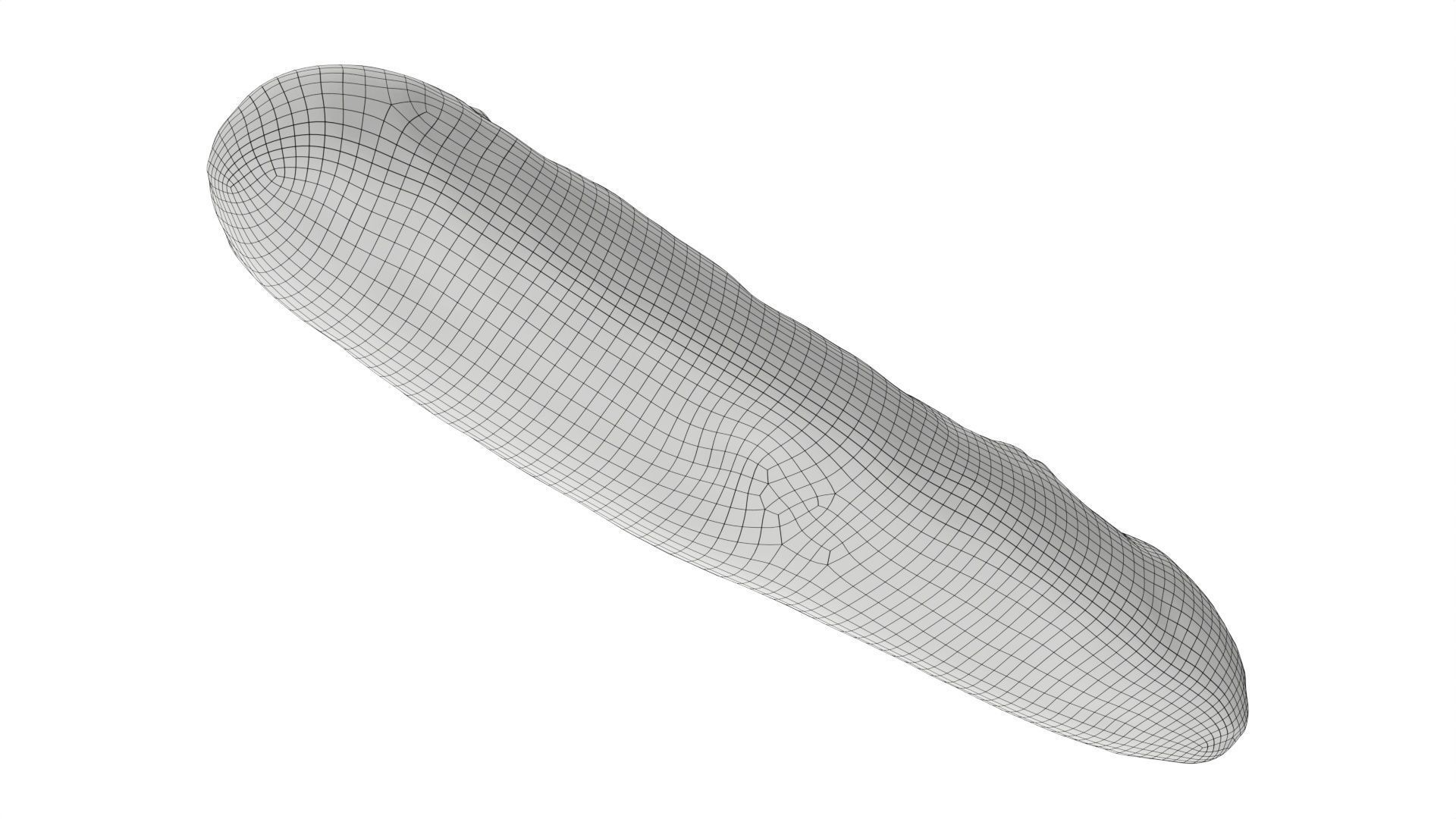 French bread with garlic butter 3D model_7