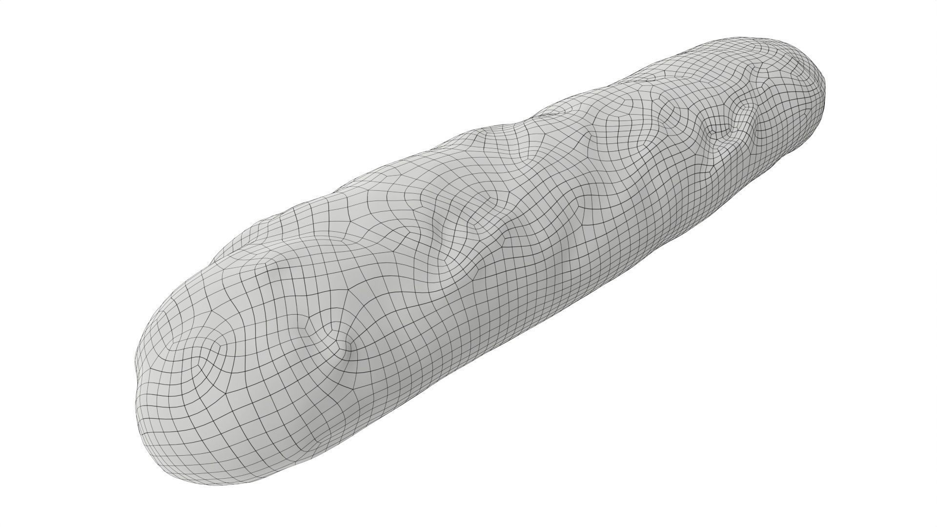 French bread with garlic butter 3D model_6