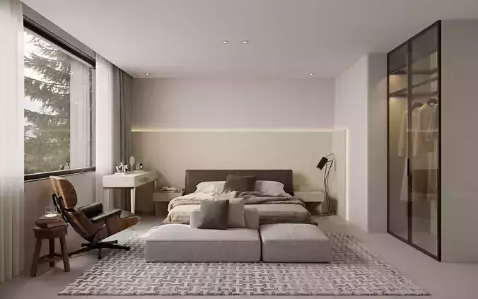 Bedroom interior scenes