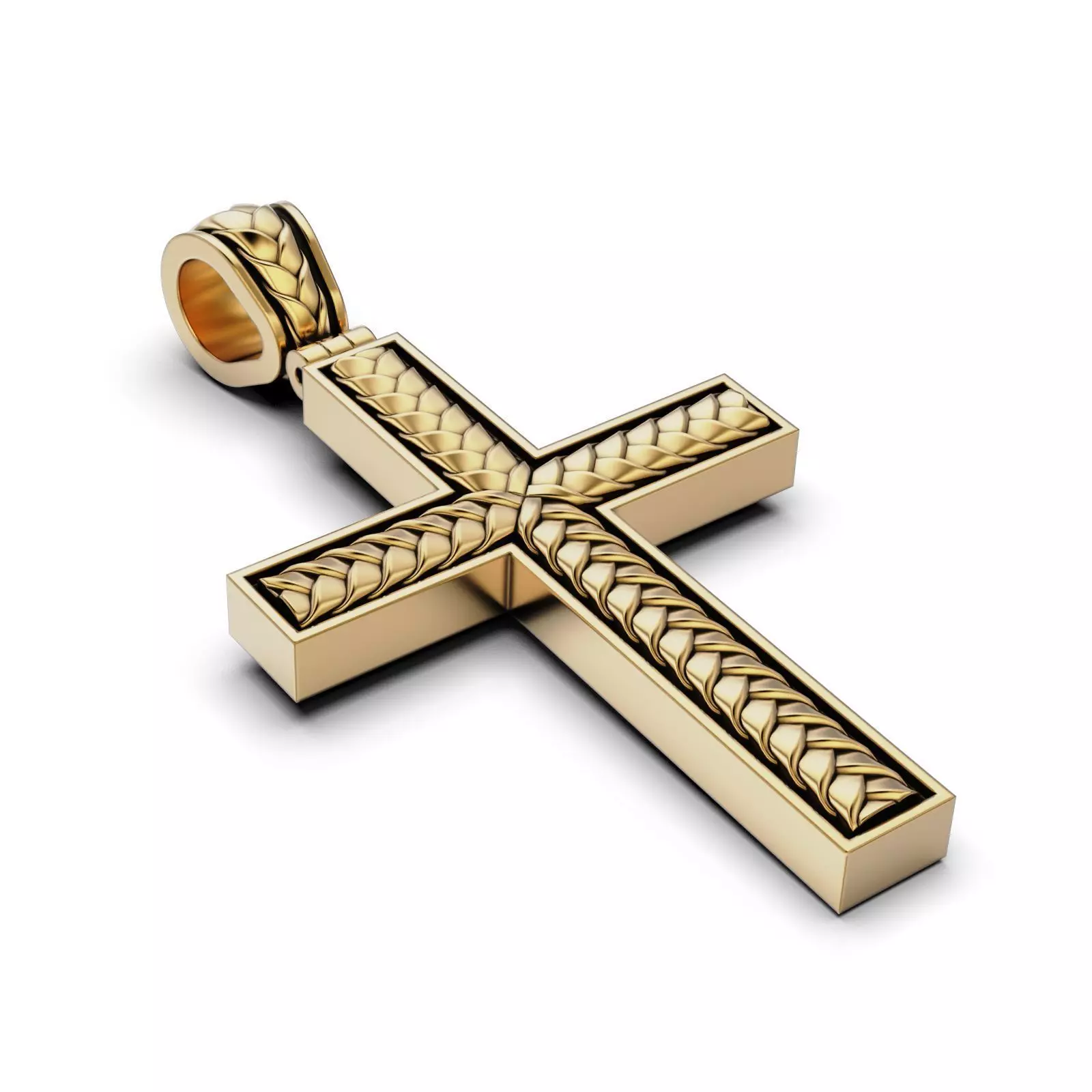 Braided Cross Pendant 3D print model
