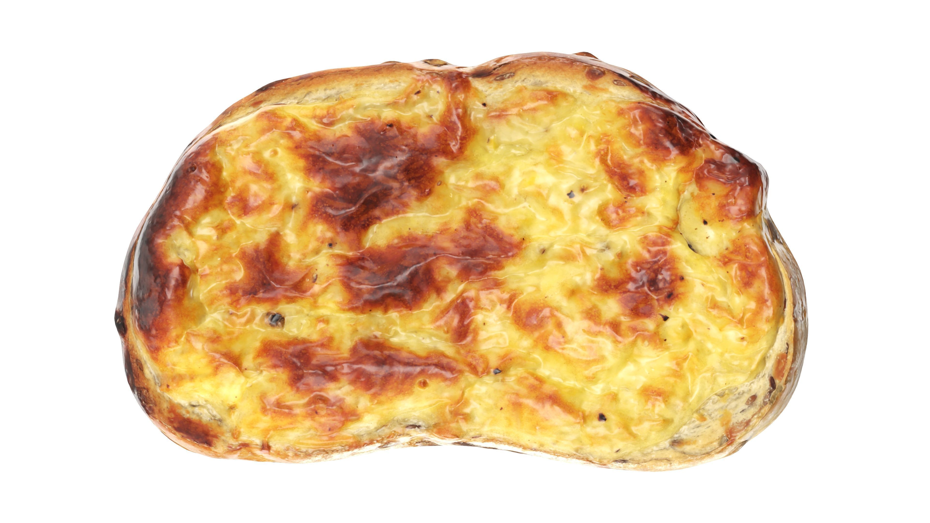 Garlic cheese toast 3D model_6
