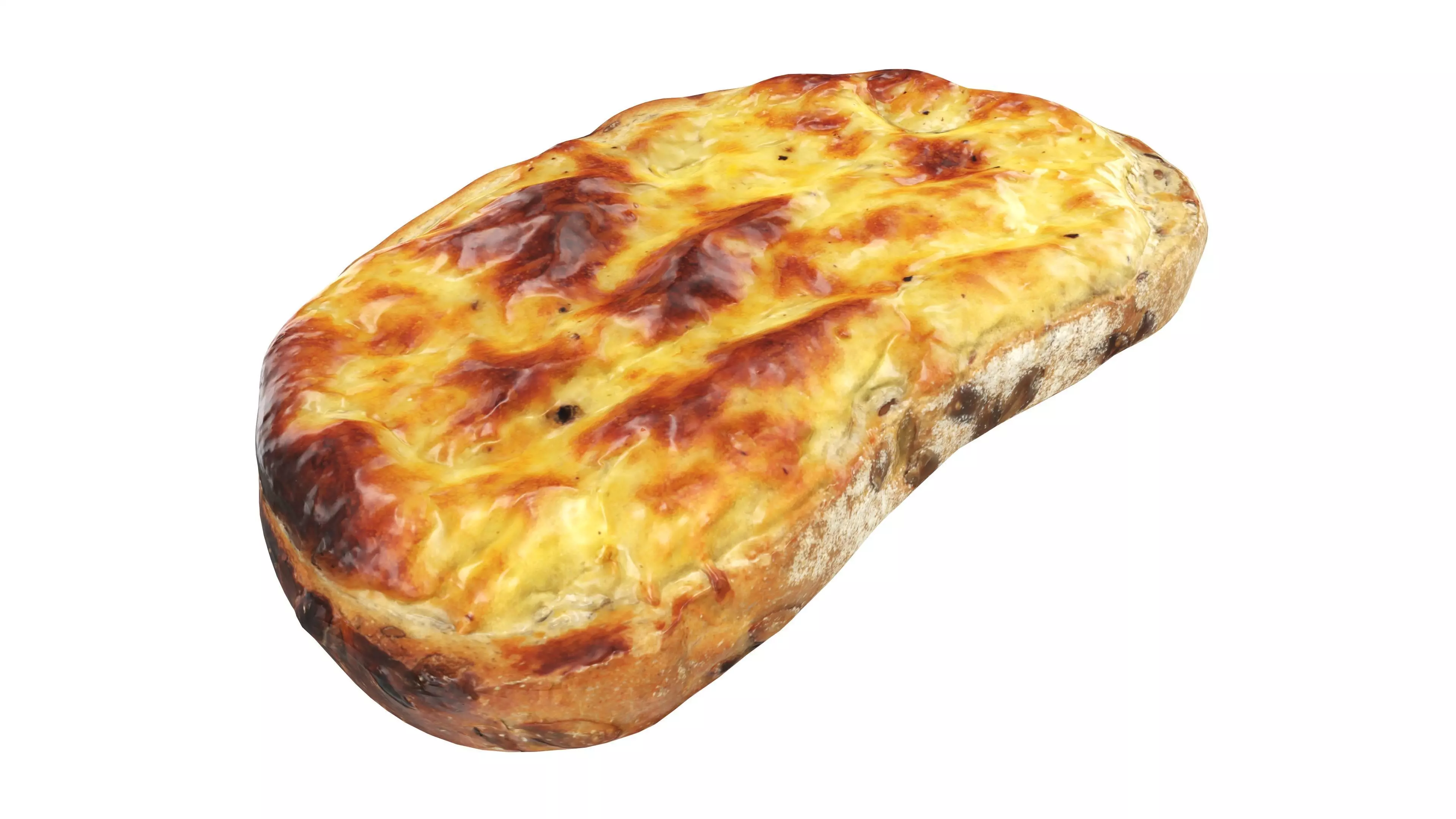 Garlic cheese toast 3D model_0