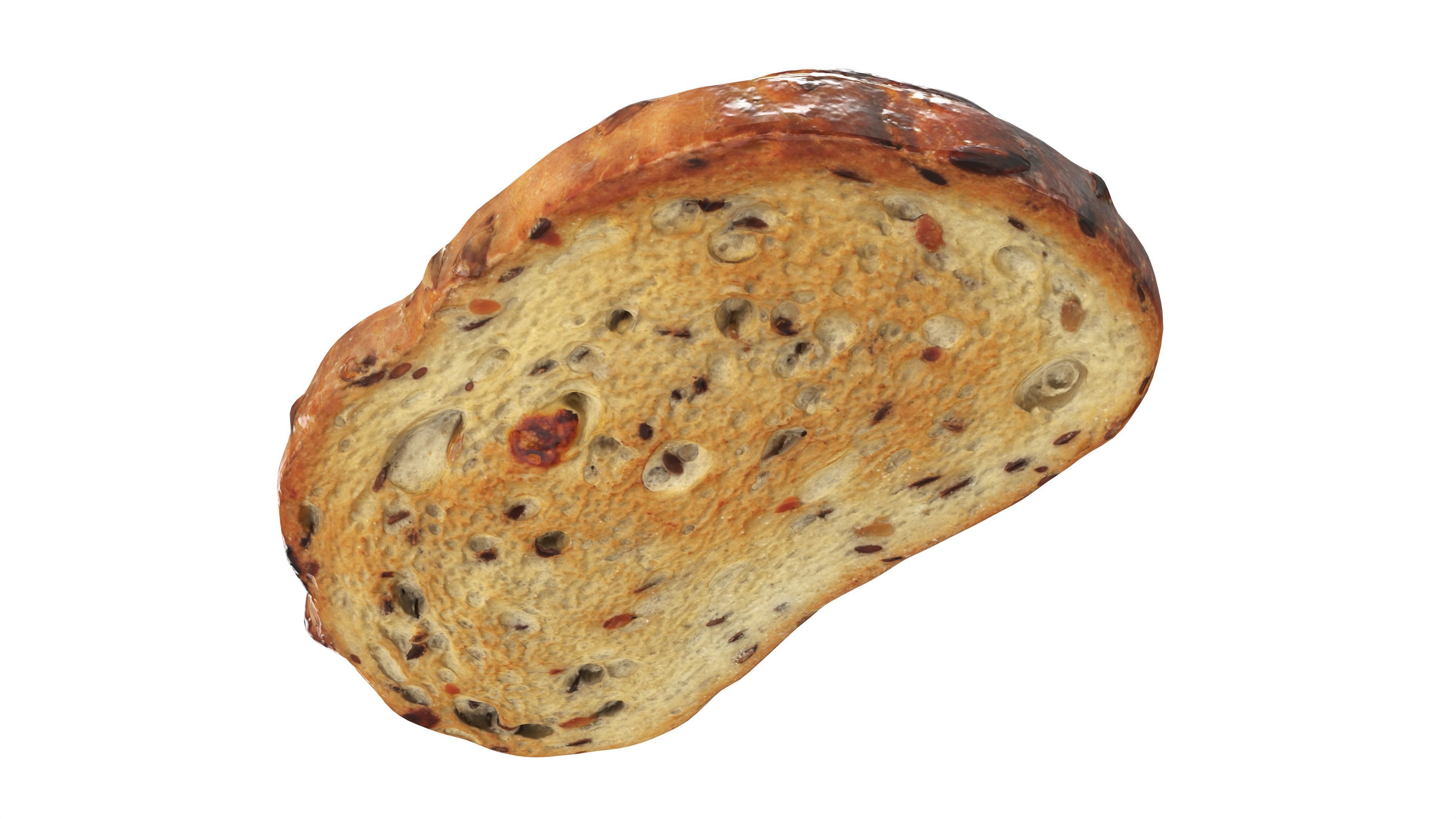 Garlic cheese toast 3D model_4