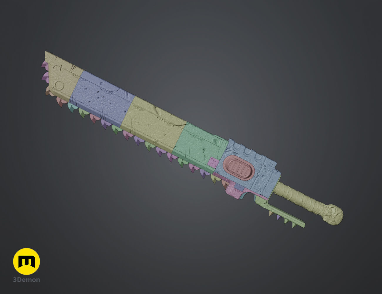 Chainsword 3D print model_17