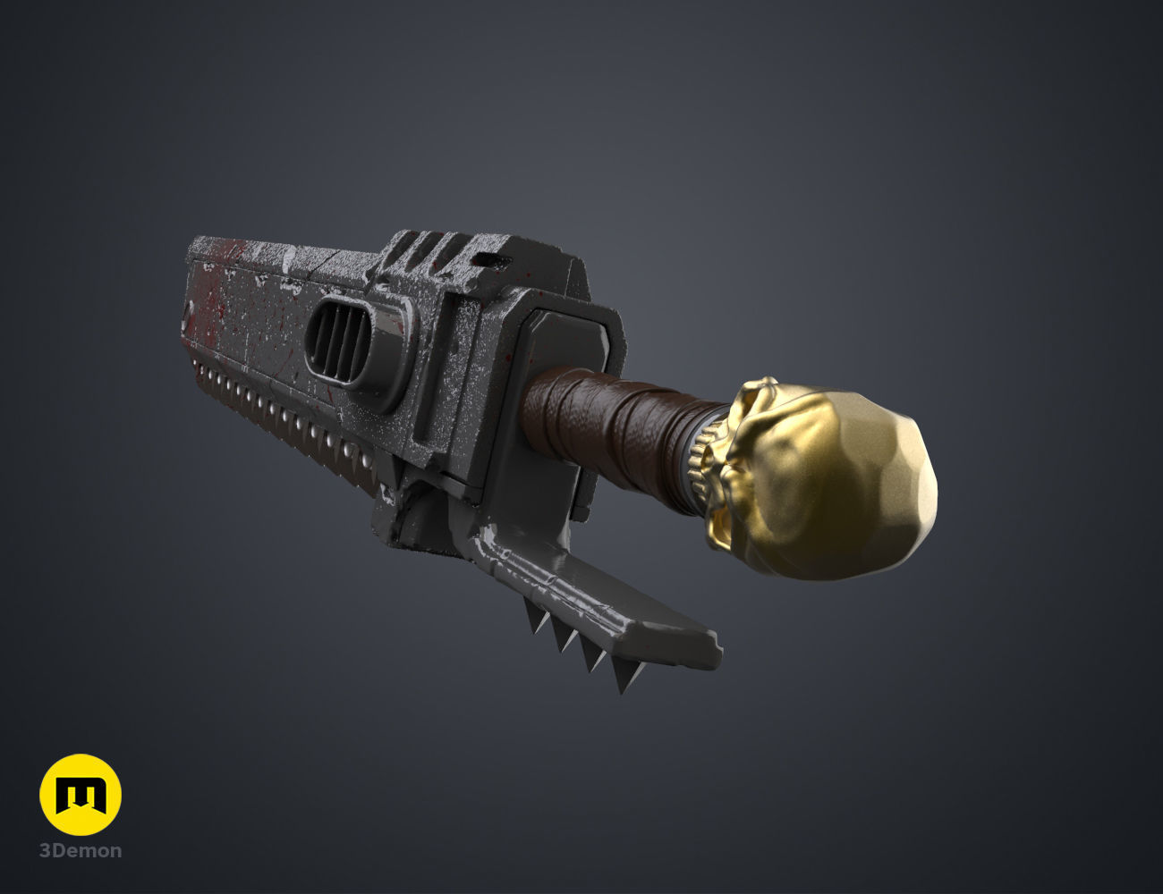 Chainsword 3D print model_1