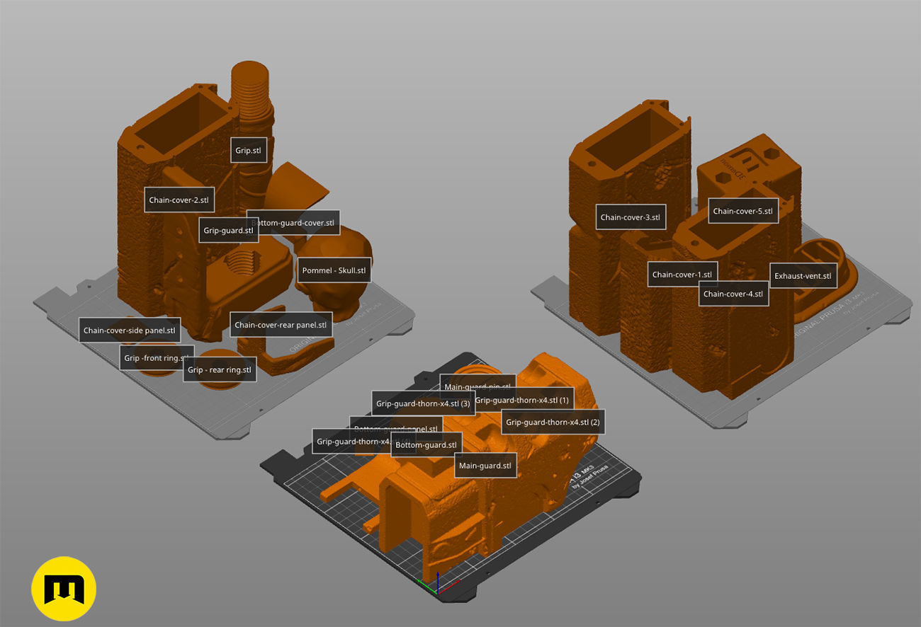 Chainsword 3D print model_8