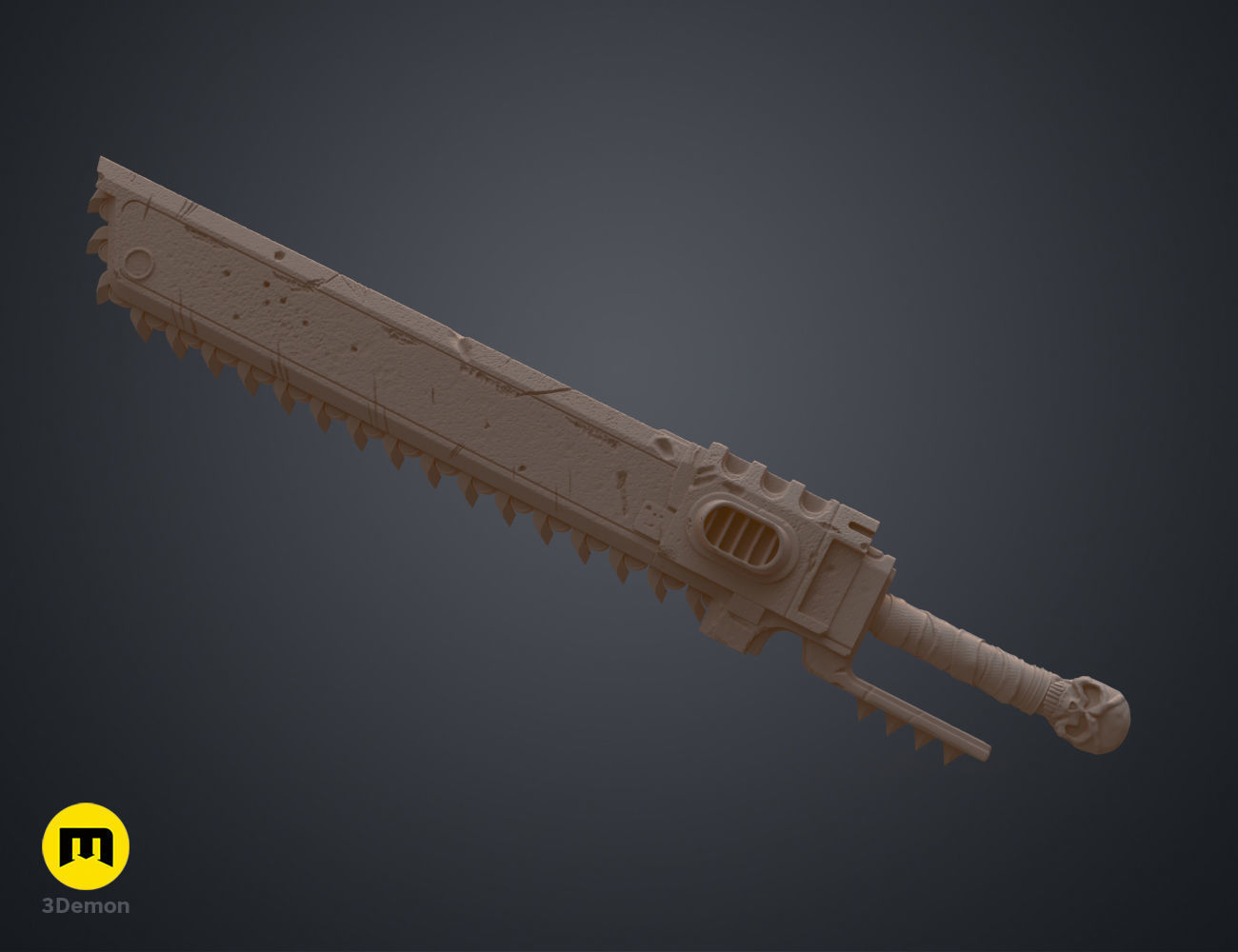 Chainsword 3D print model_13