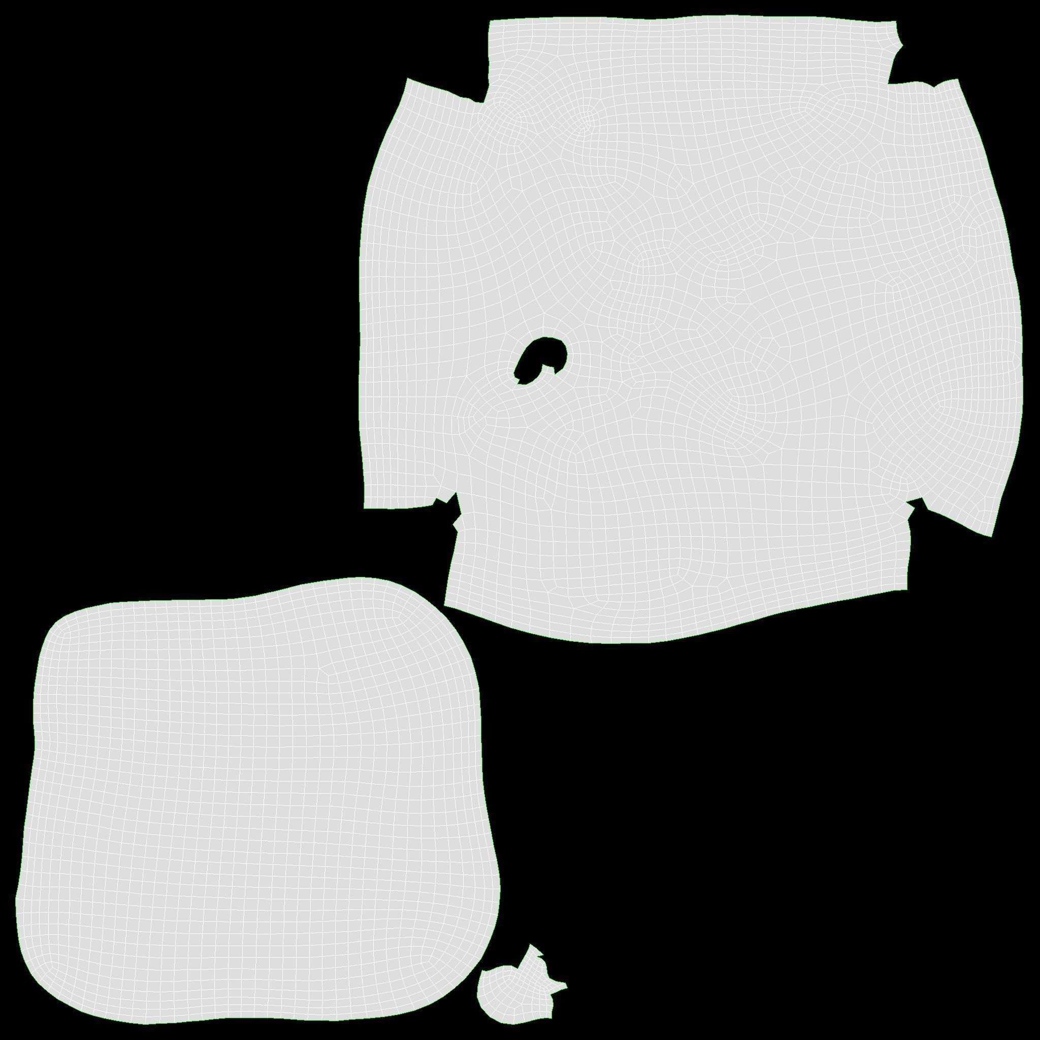 Large square wheat bread with olives 3D model_11