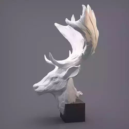 Deer Head 3D print model