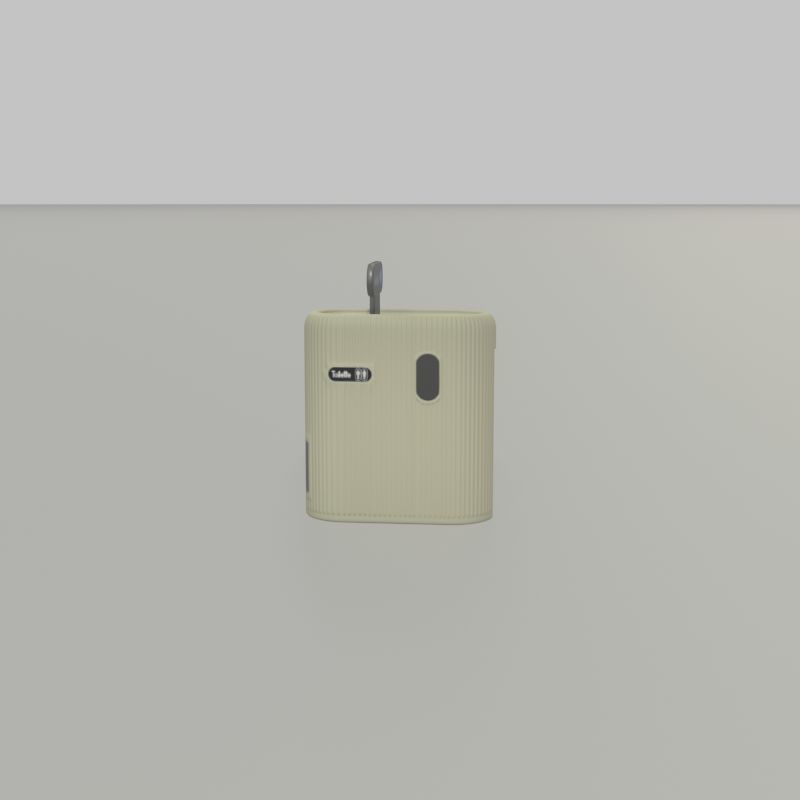 Public Toilet Modern Oval Low-poly 3D model_30