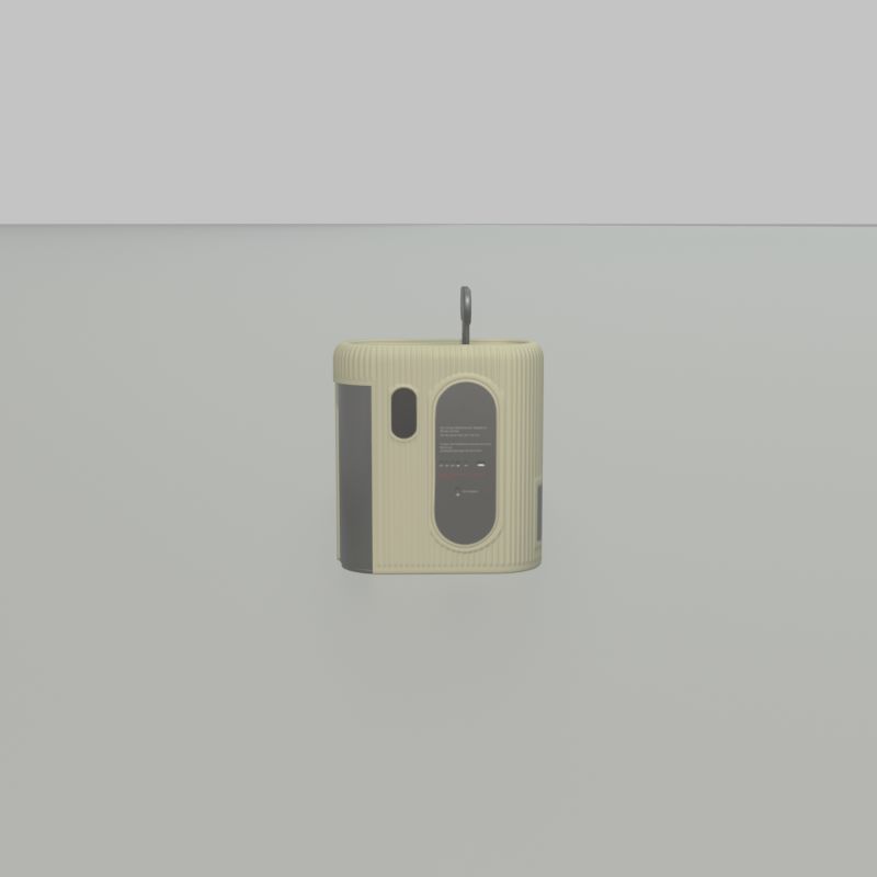 Public Toilet Modern Oval Low-poly 3D model_45