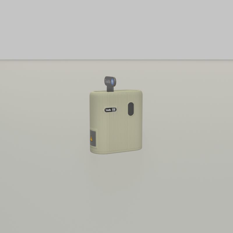 Public Toilet Modern Oval Low-poly 3D model_27