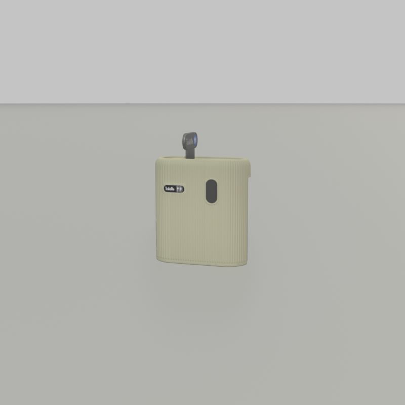 Public Toilet Modern Oval Low-poly 3D model_31