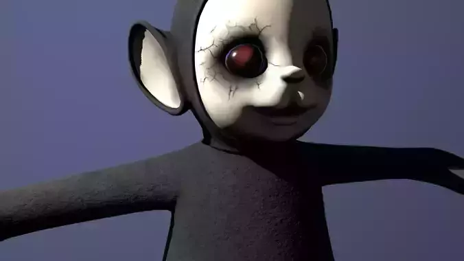 Dark Scary Teletubbie 3D Model