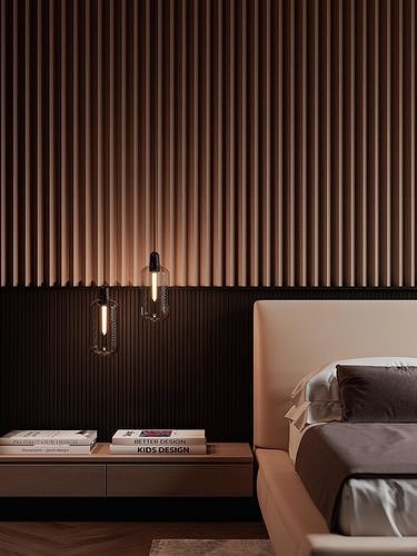 Bedroom interior scenes 3D model 5