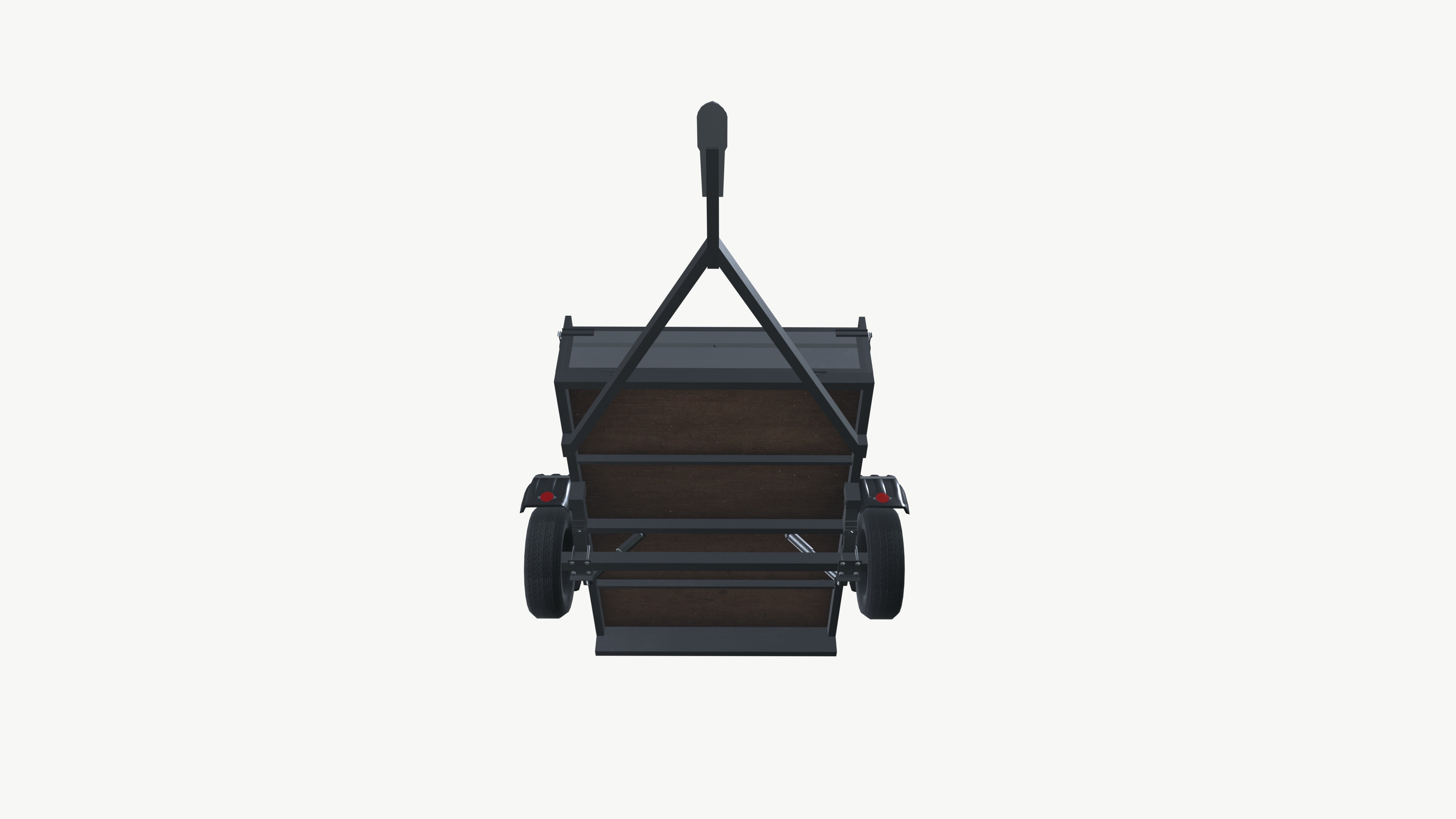 Trailer Low-poly 3D model_3