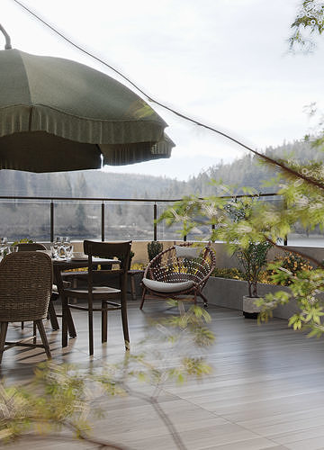 courtyard 3D model 3